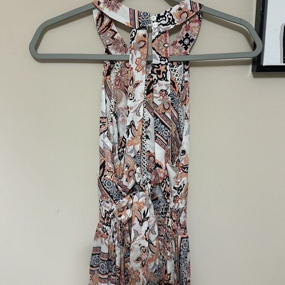NWT Anthropologie Abel the Label Pink Halter Neck Maxi Dress Size S - Picture 6 of 9